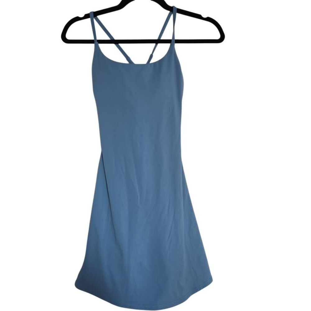 Ladies Size XS Blue Cross Strap Athletic Dress with Undershorts